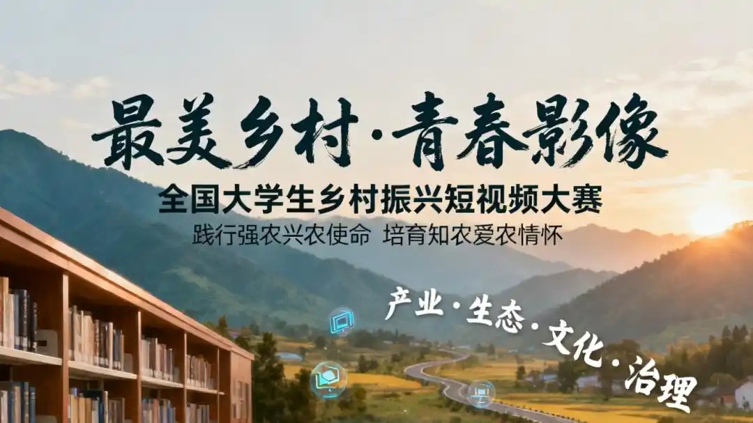 关于举办“最美乡村·青春影像” 2025年全国大学生乡村振兴短视频大赛的通知